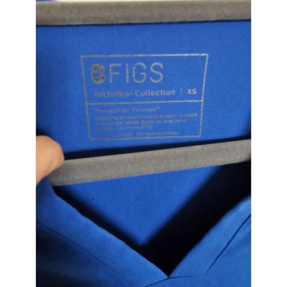 FIGS Scrub Top Technical Collection Blue Women Size XS PO#1797 Style# FW1100 - Picture 2 of 7